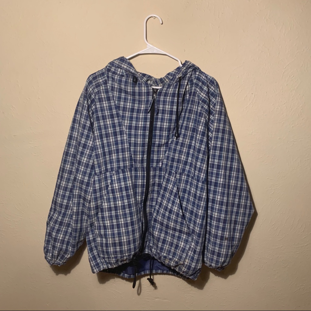 Oversized Checked Pattern Jacket
